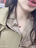 紀思梵幸運四葉草項鏈女瑪瑙吊墜本命年鎖骨鏈生日禮物情人節送女友老婆 幸運四葉草項鏈-銀色 曬單實(shí)拍圖