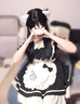 閃動(dòng)少女（SHANDONGSHAONV）女仆裝cos可愛(ài)女連衣裙蘿莉塔套lolita服萬(wàn)圣節(jié)cosplay女裝 藍(lán)粉色op(送圍裙蝴蝶結(jié)) M 曬單實(shí)拍圖