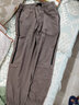 稻草人工裝褲男秋冬季加絨加厚美式復古休閑褲潮牌新款男生大碼束腳褲子 黑色 KZ31 XL 曬單實(shí)拍圖