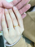 六桂福珠寶幾何黃金戒指足金999結婚黃金戒指指環(huán)女款計價七夕禮物 活口可調節(jié) 2.60g 曬單實拍圖