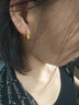 傾愛黃金耳環(huán)女999足金耳圈時尚車花金耳飾品送女友結(jié)婚告白七夕禮物 星光足金999耳環(huán) 曬單實拍圖