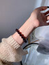 EVAIY高檔石榴石手串女正品多酒紅色水晶首飾生日情人節(jié)禮物 【收藏級】石榴石-8mm 曬單實拍圖