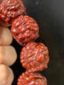 沐恩 印度小葉紫檀手串高油高密老料雕刻佛珠【貔貅】 20mm*12顆  曬單實拍圖