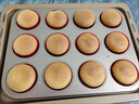4/6/12多連圓形平杯烤盤(pán)金色黑色不粘杯子蛋糕模具馬芬杯烘焙模具 4連黑色烤盤(pán)【送油刷】 曬單實(shí)拍圖