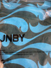 江南布衣（JNBY）夏半身裙女海浪剪影印花裙100%棉松緊腰寬松A字短裙 489/藍綠系組合 M 曬單實(shí)拍圖