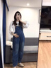 圖亞格孕婦背帶褲春秋款外穿小個(gè)子秋季牛仔褲2024新款套裝連體褲秋冬裝 牛仔背帶褲單件【優(yōu)質(zhì)面料】 XL碼【建議130-145斤】 曬單實(shí)拍圖