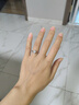 DR.KU一克拉莫桑鉆戒925銀六爪鉆石戒指求婚結(jié)婚七夕情人節(jié)送女友禮物 一克拉鉆戒（送證書禮盒） 11號 曬單實拍圖