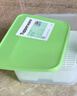 特百惠（Tupperware）大容量果菜籃帶濾隔蔬菜水果密封冷藏露營(yíng)野餐保鮮盒無(wú)包裝 綠色1個(gè)6L 曬單實(shí)拍圖