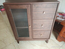 森登餐邊柜一體靠墻現代簡(jiǎn)約儲物柜客廳茶水柜廚房推拉碗柜北歐  80*40*96 曬單實(shí)拍圖