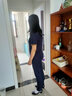 布倫茨諾短袖休閑運動(dòng)服套裝女夏2025新款寬松修身顯瘦長(cháng)褲時(shí)尚兩件套女潮 9172藍色 女XL/110-120斤 曬單實(shí)拍圖