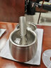 廚房不銹鋼大號搗蒜器鼓型壓蒜搗藥罐盅蒜臼搗碎器研磨器研缽 曬單實(shí)拍圖