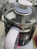 麦卓（MAKE JOY）养生壶 1.8L煮茶器花茶壶 电水壶烧水壶电热水壶开水壶 保温煮茶壶玻璃电茶壶办公室养生壶 （时控款）白色+滤网 实拍图