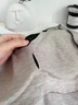 貓人保暖內衣女德絨發(fā)熱女士保暖上衣帶胸墊秋冬打底秋衣 【德絨發(fā)熱+雙面暖絨】灰紫 L 曬單實(shí)拍圖