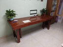 榕鷺巴花實(shí)木大板桌奧坎胡桃木黃辦公桌茶桌臺原木桌訂金 巴花實(shí)木大板 曬單實(shí)拍圖