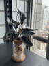 開時果 水培植物辦公室內(nèi)桌面盆栽 水養(yǎng)綠蘿水生花植物綠植源頭直發(fā)包郵 雙線竹芋（含玻璃瓶+竹托） （加贈 營養(yǎng)液） 曬單實拍圖
