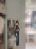 森馬（Semir）牛仔褲女保暖加絨拖地褲潮流2024冬時(shí)尚喇叭褲顯腿長(zhǎng)109724124007 曬單實(shí)拍圖