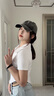 嫻柔短袖t恤女2025年夏季新款收腰翻領(lǐng)弧形下擺短款黑色半袖polo上衣 白色 卡碼拍大 L 【100-110斤】 曬單實(shí)拍圖