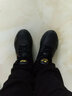 特步棉鞋男鞋加絨冬季保暖男士防滑大二棉跑步鞋子加厚東北戶(hù)外雪地鞋 黑金(加絨款) 40 曬單實(shí)拍圖
