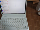 閃魔 適用ipad air6鍵盤(pán)鼠標套裝藍牙air5/4保護套一體外接pro2024保護殼帶筆槽妙控鍵盤(pán)pro11/13套 【云錦白】保護套+ipad磁吸藍牙鍵盤(pán)+鼠標+膜 iPad Pro（11英寸 曬單實(shí)拍圖