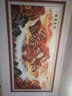 山水畫(huà)客廳掛畫(huà)辦公室 國畫(huà)鴻運當頭自粘山水畫(huà)辦公室書(shū)房墻貼字畫(huà)旭日東升3D立體裝飾畫(huà) 款：鴻運當頭-200【店長(cháng)】 300cmX150cm-印框自粘畫(huà) 曬單實(shí)拍圖