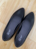 强人女鞋4CM中跟工作单鞋尖头通勤皮鞋浅口高跟鞋 JDLA170002 黑色 36 实拍图
