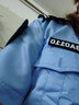 GPQSWQ保安服套裝男夏裝短袖襯衣制服半袖物業(yè)工作服襯衫保安服夏裝套裝 藍色短袖單上衣(+標貼) 175-XL 曬單實拍圖