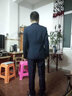職業(yè)門(mén)西服男套裝修身免燙商務(wù)正裝結婚伴郎西裝男士 19304027平紋深藍色 42 曬單實(shí)拍圖
