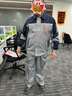 AETEL 春夏季男女長(zhǎng)袖工作服套裝建筑工地耐磨汽修勞保工程服可定制 曬單實(shí)拍圖