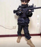 WONST兒童警6官衣服全套特訓(xùn)裝備男童黑貓警長(zhǎng)送兒童禮物特種部兵演出 長(zhǎng)袖4件套 120 cm 曬單實(shí)拍圖