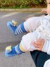 SKALAK地板袜宝宝秋冬加厚婴儿学步袜防滑透气软底0-6月1-3岁学步脚套 橘色立体松鼠 鞋底13CM 实拍图
