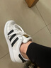 阿迪達(dá)斯（adidas）三葉草男鞋女鞋 25秋新款貝殼頭情侶款運(yùn)動(dòng)鞋子時(shí)尚休閑防滑板鞋 灰色/黑色/貝殼頭 SUPERSTAR II 40.5 內(nèi)長(zhǎng)250mm 曬單實(shí)拍圖