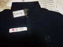 阿瑪尼（ARMANI）AX 男士短袖POLO衫男裝商務(wù)休閑短袖T恤禮物男 8NZF91 ZJ81Z 1510 海軍藍色LOGO圖案 L 曬單實(shí)拍圖