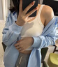 浪莎（LangSha）美背文胸一體夏季薄款純棉吊帶小背心女外穿內(nèi)衣帶胸墊打底抹胸衣 一件裝[白色]【遮副乳】 M [86-135斤]【遮副乳】 曬單實拍圖