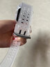 PENC IWATCH適用蘋果手表apple watch s9/8/7新款一體表帶運(yùn)動iwatch6/5/4非原裝se2男女裝甲創(chuàng)意表殼專用配件 電子風(fēng)-透白【一體表帶】 42/44/45mm表盤通用 曬單實拍圖