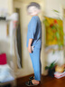 小豬托尼男童睡衣兒童家居服春夏胖童大童睡衣內(nèi)衣套裝 曬單實拍圖