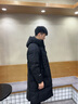 坦博爾連帽羽絨服男長款冬季運動加厚保暖外套TAF550735D 黑色 XL 曬單實拍圖