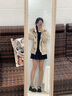 卓詩尼瑪麗珍鞋女2025年春季新款粗跟厚底單鞋水鉆淺口配jk學(xué)院風(fēng)小皮鞋 黑色 37 曬單實(shí)拍圖