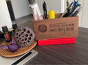 木之盛 筆筒 創(chuàng)意實(shí)木筆筒擺件中式復(fù)古時(shí)尚禮品定制刻字筆桶多功能書(shū)房辦公室桌面木質(zhì)楠竹收納盒辦公用品 奮斗胡桃木+沙比利窗花 曬單實(shí)拍圖