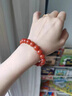 GONMCEAN收藏川料滿(mǎn)肉南紅手串蓮蓬配飾手鏈女禮物 曬單實(shí)拍圖