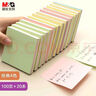 晨光(M&G)便利貼粘性便簽紙留言貼76*76mm記事貼優(yōu)事貼100頁(yè)4色便簽本子YS-10 1包 曬單實(shí)拍圖