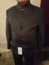Fazeya恒源祥集團羊絨中山裝毛呢外套男秋冬新款立領(lǐng)西服男士休閑西裝 霧霾藍 XL (180) （建議140-160斤） 曬單實(shí)拍圖
