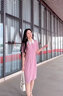 經(jīng)典故事（JANE STORY）2025夏季新款粉色職業(yè)連衣裙女別致氣質(zhì)女神范高端正式場(chǎng)合中長(cháng)裙 A03粉色 L 曬單實(shí)拍圖