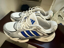adidas輕松鞋 MEGASTRIDE超輕緩震回彈厚底增高老爹鞋阿迪達斯   金屬銀/亮白/半熒光藍   42 曬單實拍圖
