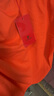 皮爾卡丹（pierre cardin）純棉短袖t恤男士2025夏季新款圓領(lǐng)純色上衣寬松全棉半袖體恤男款 5001中橙(100%新疆棉) L 【110-130斤】 曬單實(shí)拍圖
