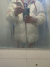 NASA LIKE官方潮牌棉服冬季加厚连帽外套保暖男士棉衣羽绒棉服情侣大码棉袄 卡其色  L（建议100-120斤） 实拍图