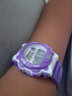 LASIKA儿童手表男孩防水夜光闹铃女孩多功能男童小孩学生运动可爱电子表 紫色 实拍图