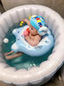 自游寶貝 SWIMMING BABY嬰兒游泳桶家用可折疊自動(dòng)充氣游泳池寶寶兒童泡澡桶成人洗澡桶 泳池+新生兒腋下圈(適合5-14斤) 曬單實(shí)拍圖