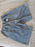 浩術(shù)美式牛仔短褲男款夏季薄款牛仔五分褲松緊腰寬松美式復古高街短褲 淺藍色 4XL 【建議165-180斤】 曬單實(shí)拍圖