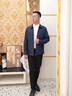 皮爾卡丹（pierre cardin）品牌外套男春秋新款翻領(lǐng)夾克男士商務(wù)休閑干部茄克衫中年行政上衣 8801藏青色 XL 曬單實(shí)拍圖