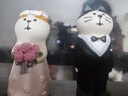 妙奕嘉結(jié)婚禮物送新人新婚禮物訂婚結(jié)婚紀(jì)念日婚房訂婚宴布置送新娘閨蜜 黑貓白貓結(jié)婚擺件+禮盒+拉菲草 曬單實(shí)拍圖